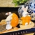 Kit Ovo Coelho De Páscoa Porcelana Decoração De Páscoa 2pc - comprar online