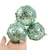 Kit 3 Bola De Natal Verde E Prata 8cm Para Árvore