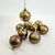 Bola De Natal Bronze Decorada 6cm Para Árvore Kit 9pc - comprar online