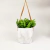 Vaso Para Pendurar Branco Marmorizado 14x14cm Cimento G na internet