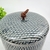 Pote Potiche Azul Acinzentado Decorativo 12x12cm P - loja online