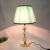 Abajur De Mesa Tiffany E Dourado Cristal 56x33cm E27 Bivolt - loja online