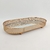 Bandeja Cobre Treliça 4x28x13cm Com Espelho Oval P - comprar online