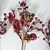Folhagem Azevinho Com Pinha De Natal 50x20x8cm Cereja 3pc - comprar online