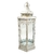 Lanterna Marroquina Decorativa Branca E Dourada 53x20x24cm G