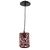 Luminária Pendente Vermelho 15x11cm Rústico Rococó Ferro