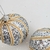 Bola De Natal Prata Fio Luxo 10cm Para Árvore Kit 2pc na internet