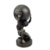 Estátua Homem com Globo Decorativa 30x13cm Estatueta Bronze