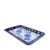 Prato Decorativo Azul E Branco 2x19x12cm Bandeja Porcelana