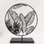 Escultura Folhagem Preta Em Metal 33x28x7cm Com Suporte - Inigual - Loja de Decoração, Plantas Artificiais, Presentes, Utilidades, Mesa Posta e decoração de Páscoa e Natal