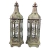 Kit 2 Lanterna Marroquina Decorativa Verde Rustica 44cm