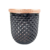 Vaso Preto E Cobre Zamac Bristol 10x8x8cm Cachepot Vidro