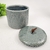 Pote Potiche Azul Acinzentado Decorativo 12x12cm P - Inigual - Loja de Decoração, Plantas Artificiais, Presentes, Utilidades, Mesa Posta e decoração de Páscoa e Natal