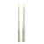 Vela De Led Fina Chama Viva 27x2cm Kit 2pc Decoração