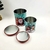 Imagem do Kit Lata Natalina De Metal 22/17cm Papai Noel Pote