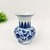 Mini Vaso Porcelana Chinesa Azul E Branco C/ Arranjo 13x10cm - comprar online