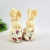 Casal De Coelho Floral Mini Pendente 15x6x6cm Páscoa Kit 2pc - Inigual Decor: Decoração, Presentes e Plantas Artificiais.