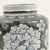 Pote Potiche Azul E Cinza Floral 17x10cm Porcelana - loja online