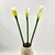 Imagem do Copo De Leite Branco 65cm Planta Artificial Toque Real 3pc