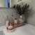 Kit Banheiro Rose Com Bandeja Vaso Planta Inigual 7pc - comprar online