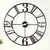 Relógio De Parede Metal Preto 60cm Redondo Decorativo - comprar online