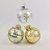 Bola De Natal Dourada E Transparente 8cm Para Árvore Kit 3pc na internet