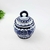 Potiche Azul E Branco Daca 17x14cm Pote Porcelana Decoração - Inigual - Loja de Decoração, Plantas Artificiais, Presentes, Utilidades, Mesa Posta e decoração de Páscoa e Natal