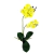 Orquídea Amarela 3D 47x14x10cm Planta Artificial Toque Real