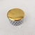 Pote Potiche Redondo Azul E Dourado Bola 4x7x7cm - Inigual - Loja de Decoração, Plantas Artificiais, Presentes, Utilidades, Mesa Posta e decoração de Páscoa e Natal