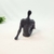 Escultura Homem Decorativo Sentado Preto 16x23x12cm - Inigual - Loja de Decoração, Plantas Artificiais, Presentes, Utilidades, Mesa Posta e decoração de Páscoa e Natal