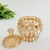 Potiche Mini Pote Ambar Champanhe 12x7cm Decoração 9671 - Inigual - Loja de Decoração, Plantas Artificiais, Presentes, Utilidades, Mesa Posta e decoração de Páscoa e Natal