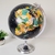 Globo Terrestre Decorativo Preto Prata 42x33cm - comprar online