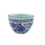 Vaso Azul E Branco Floral 9x13cm Porcelana Cachepot P