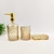 Kit Banheiro Âmbar 20/10/2cm Dispenser Saboneteira 3pc - comprar online