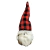 Papai Noel Gnomo Xadrez 33x11x11cm Enfeite De Natal Papai Noel