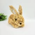 Coelho De Palha Deitado 18x12x22cm Decoração De Páscoa G - comprar online