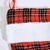 Bota Natalina Xadrez Vermelha E Preta 45x19cm Natal na internet