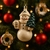 Kit 10 Enfeite Árvore De Natal Branco Decoração Natalina - loja online
