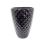 Vaso Decorativo Preto Pineapple De Chão 35x24cm Cerâmica