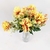 Dalia Creme Buquê 35x18cm Flor Planta Artificial