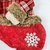 Bota Papai Noel P/ Árvore Natal 50x26cm Vermelho Xadrez - loja online