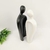 Enfeite Casal Preto E Branco Minimalista 35x10x7 Cerâmica - loja online