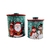 Kit Lata Natalina De Metal 22/17cm Papai Noel Pote