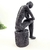 Enfeite Estátua Pensador Preto 22x14x8cm Decoração