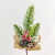 Folhagem Pick Cereja Com Pinha De Natal 24x8x3cm - Inigual Decor: Decoração, Presentes e Plantas Artificiais.