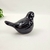 Enfeite Pássaro Preto Esmaltado 9x13x7cm Decoração Cerâmica - Inigual - Loja de Decoração, Plantas Artificiais, Presentes, Utilidades, Mesa Posta e decoração de Páscoa e Natal