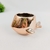 Vaso Decorativo Cachepot Baleia Cobre Rose Gold 7x13x11cm - comprar online