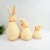 Imagem do Coelho De Pelúcia Laço Laranja 32/20/13cm Páscoa Kit 3pc