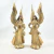 Kit 2 Anjo Decorativo Dourado Luxo Estatueta Angelical Resin - loja online