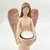 Enfeite Anjo Castiçal C/ Vela Decoração 29cm Nude Moderno - Inigual - Loja de Decoração, Plantas Artificiais, Presentes, Utilidades, Mesa Posta e decoração de Páscoa e Natal